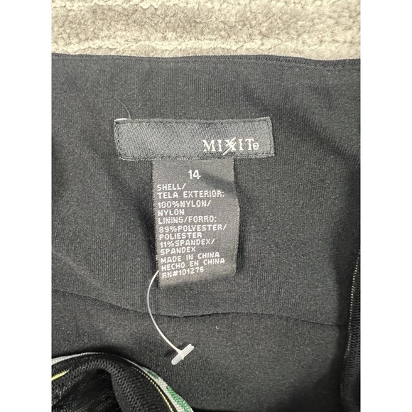 Mix It Dress Womens 14 Multicolor Sleeveless Maxi Lined Nylon Beaded‎ NWT - Picture 11 of 13